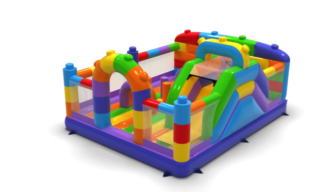 Dmuchany plac zabaw – Kolorowe Klocki 2