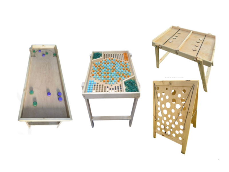 Drewniane gry plenerowe